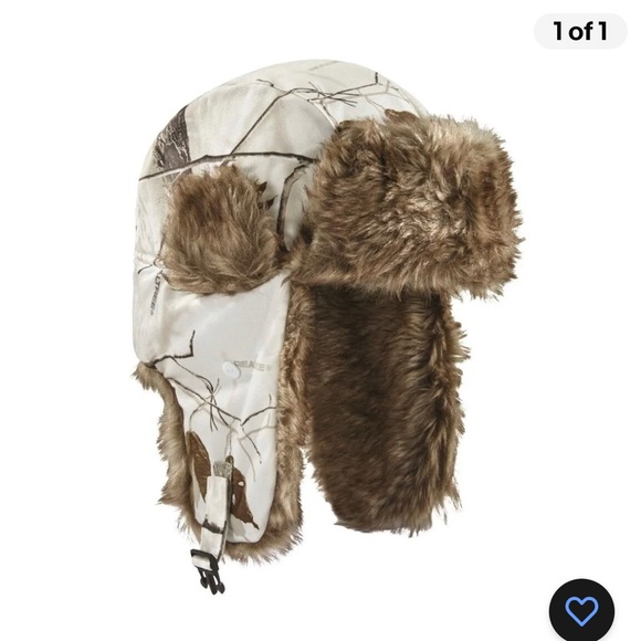 Realtree Accessories - RealTree Snow Camo trapper hat, L/XL